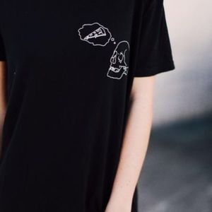 Brandy Melville Nikola Pizza Forever Tee